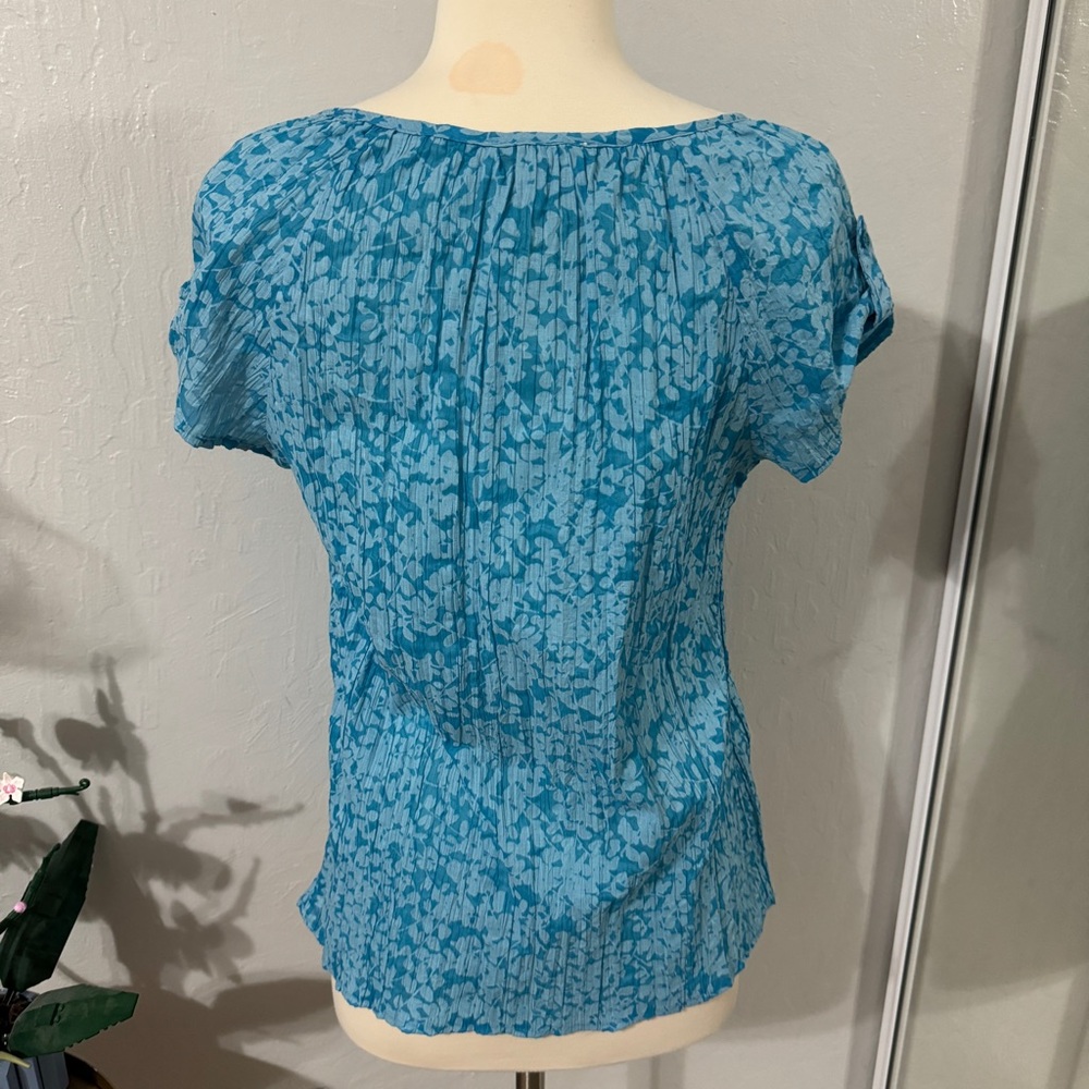 Floral Button Down Blouse - image 4